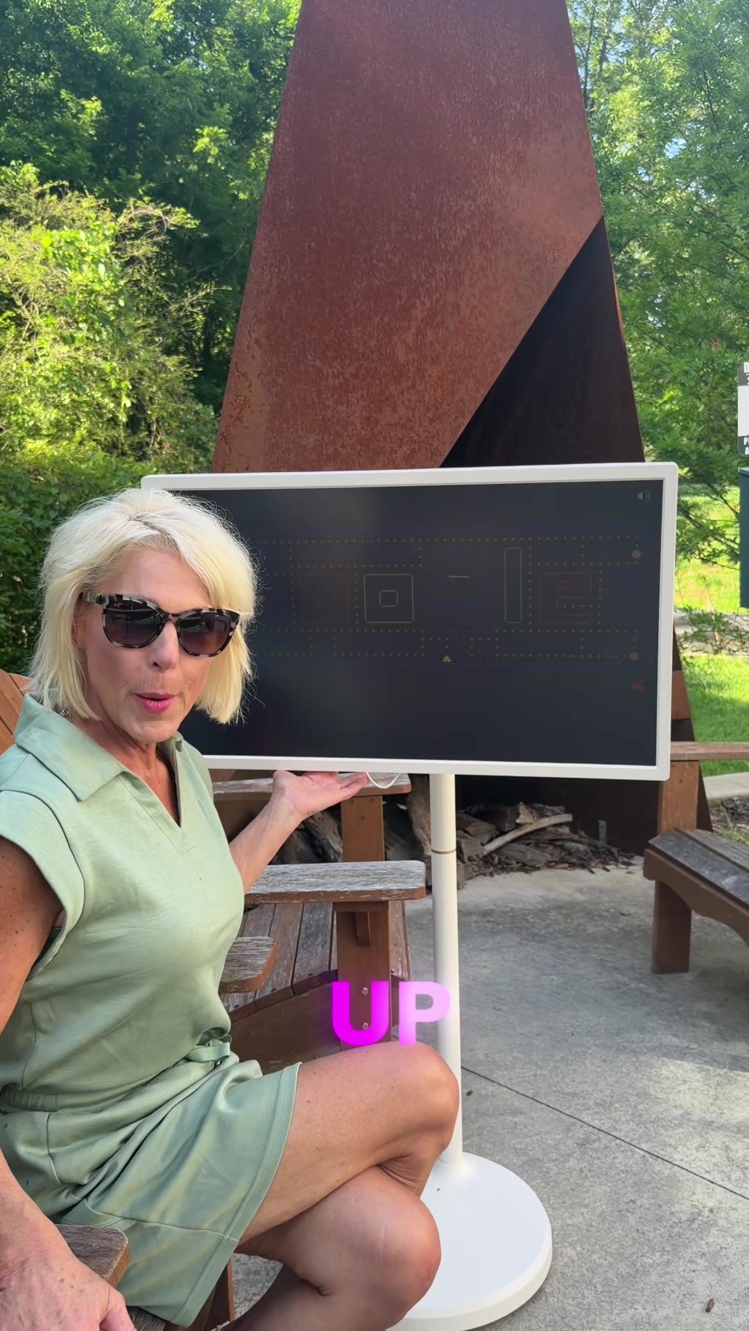 TikTok post by @principaldrk for Apolosign. Caption reads: #ApolosignPortableTV #apolosign #DealsForYouDays....