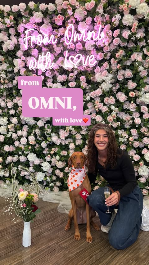 Instagram post by @thecourtney.collective for Omni Hotels & Resorts. Caption reads: From OMNI, with love💕💌 Tucker and I would....