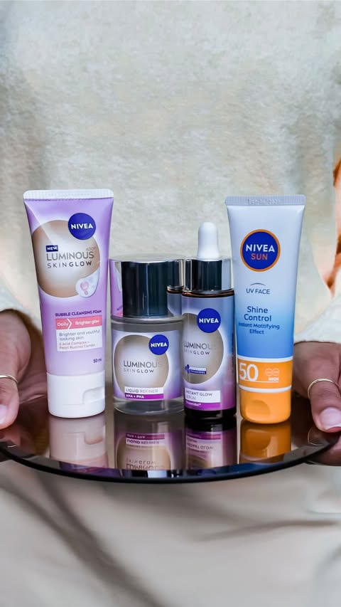 Instagram post by @im_amberjade for NIVEA South Africa. Caption reads: [...] SkinGlow Range for yourself 💜....