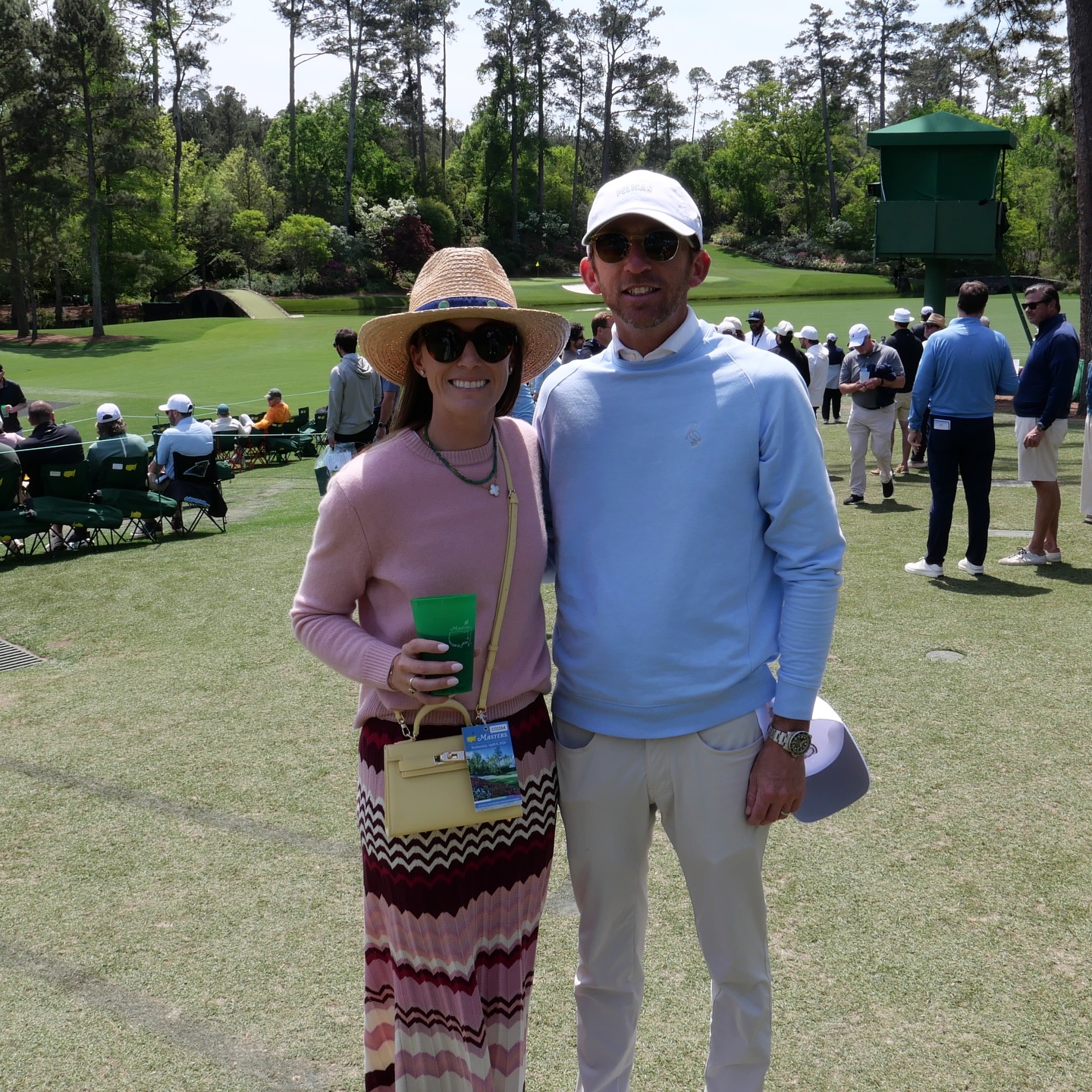 Instagram post by @nattiegolf for tuckernuck. Caption reads: [...] moment 💕 Outfits brought to you by....