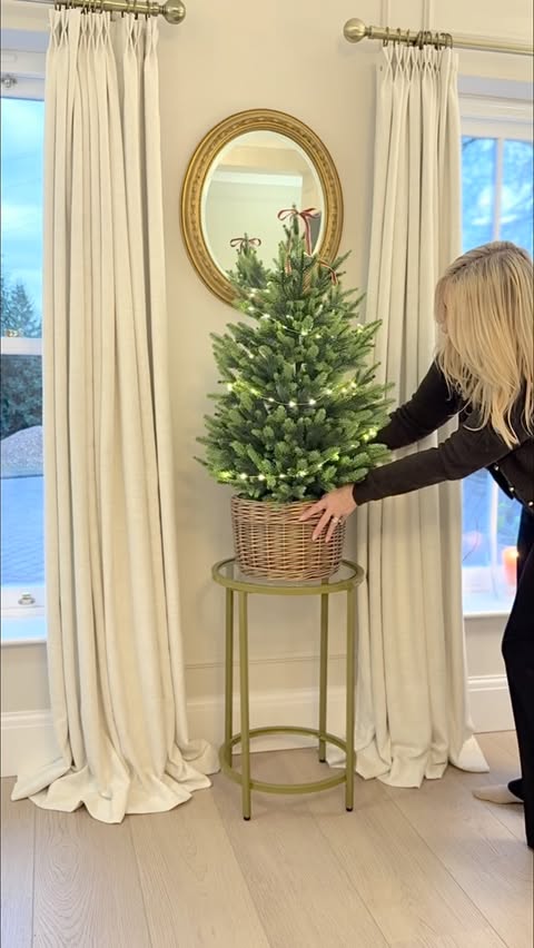 Instagram post by @the_hollies_1 for Yaheetech. Caption reads: [...] styled these two gold side tables from....