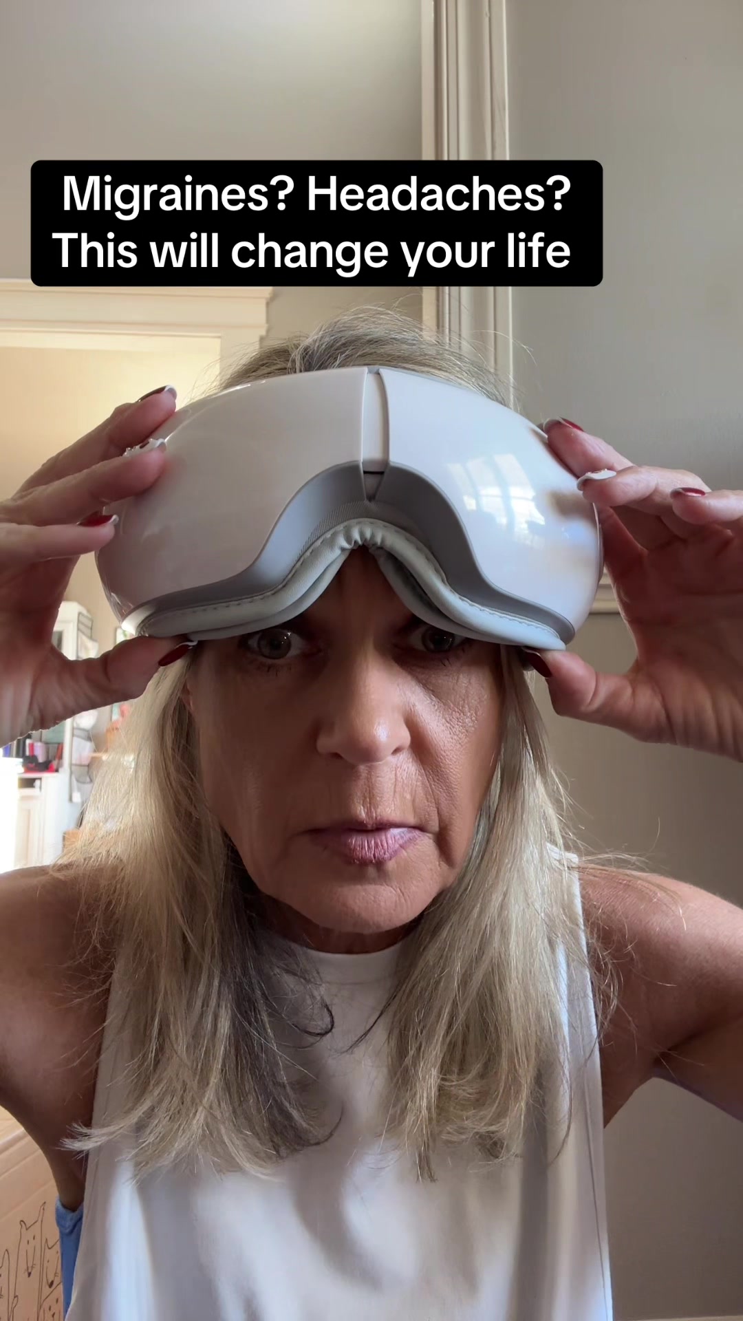TikTok post by @lisajoyled1414 for Nekteck. Caption reads: @nekteck_official #fyp #headacherelief [...].