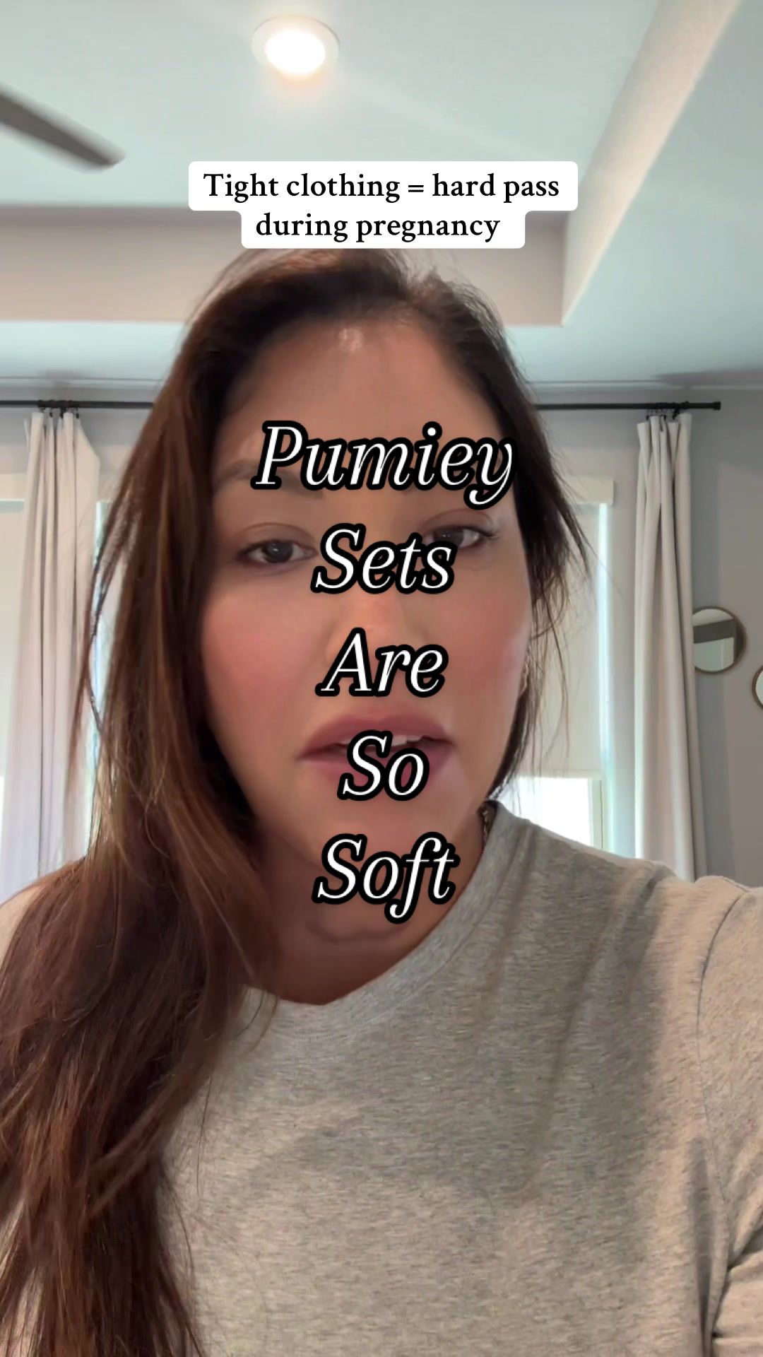 TikTok post by @valsocialmomboss for PUMIEY. Caption reads: 👶✨ Pregnant mommas deserve comfort and style—this....