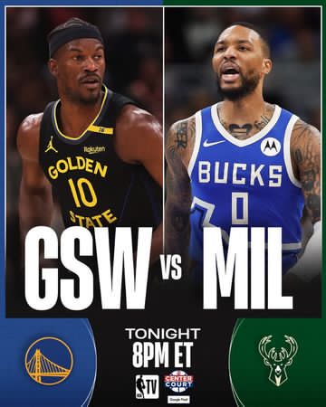Instagram post by @nbatv for Google Pixel. Caption reads: The new-look Warriors visit Dame & Milwaukee....