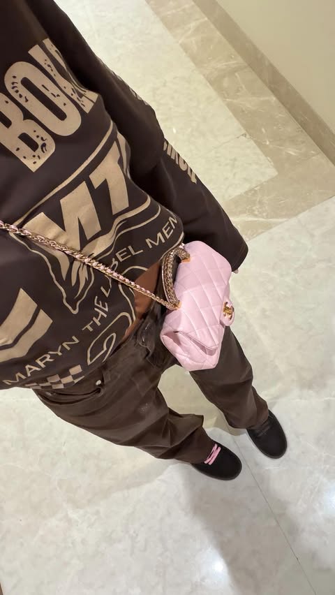 Instagram post by @amaka.ae for Sunday Riley. Caption reads: Morning in the life 🩷 
Living in between....