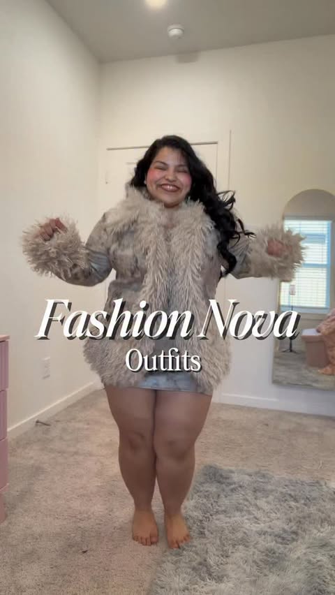 Instagram post by @lizsmiles11 for Fashion Nova. Caption reads: Winter fits by @fashionnovacurve ✨

Outfits 
She’s....