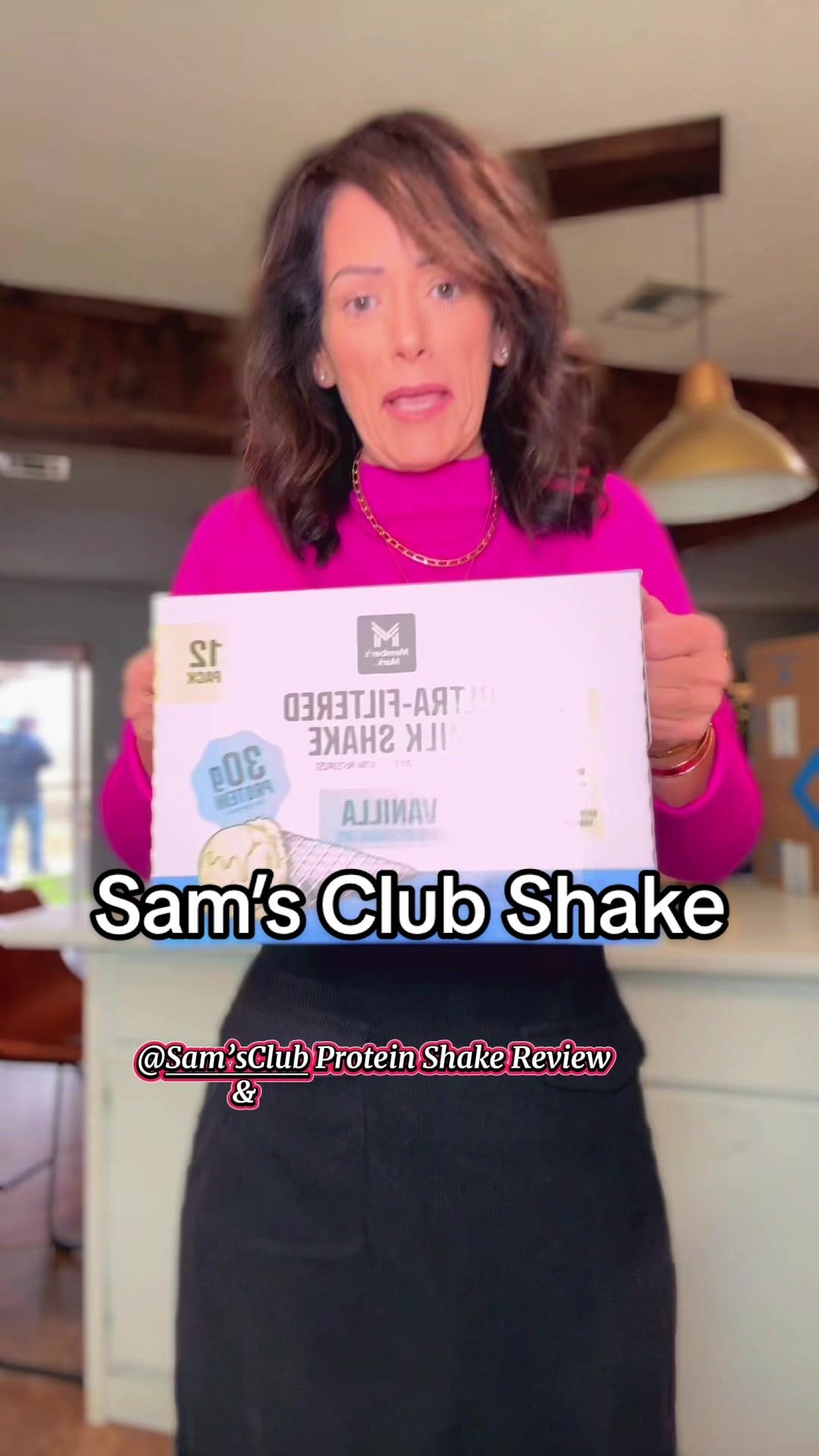 TikTok post by @takingmylifebackat42 for Skinny Mixes. Caption reads: I LOVE IT! 10/10 @Sam’s Club @Skinny Mixes....