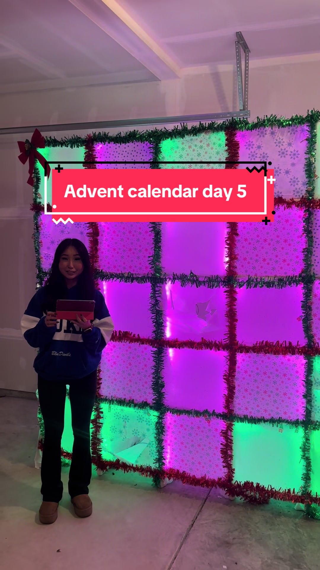 TikTok post by @ahahaacheyenne for POPFLEX Active. Caption reads: Advent calendar day 5!! I love you @POPFLEX Active....