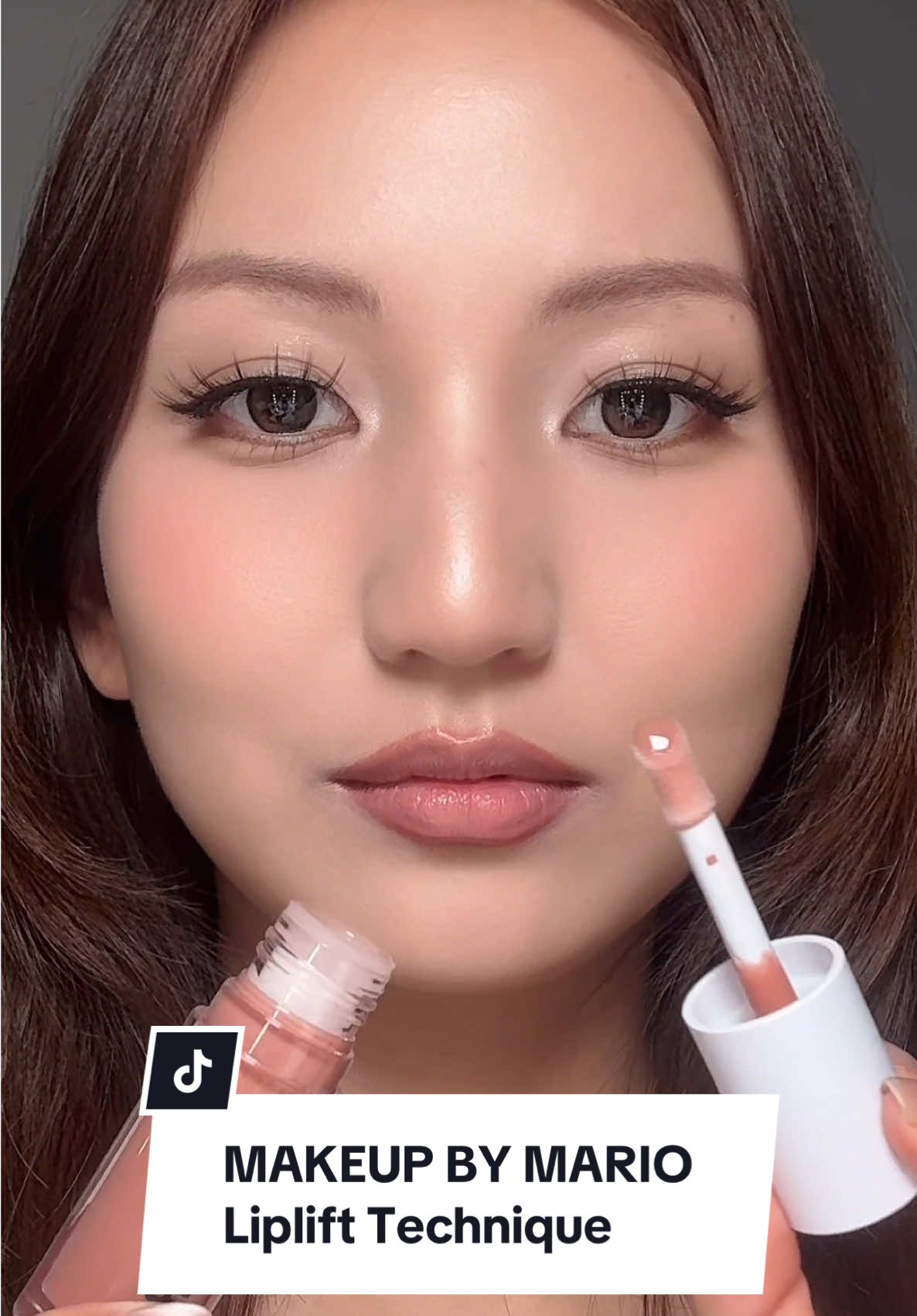 TikTok post by @itsjennze for Sephora Canada. Caption reads: MAKEUP BY MARIO’s lip lift technique is that girl....