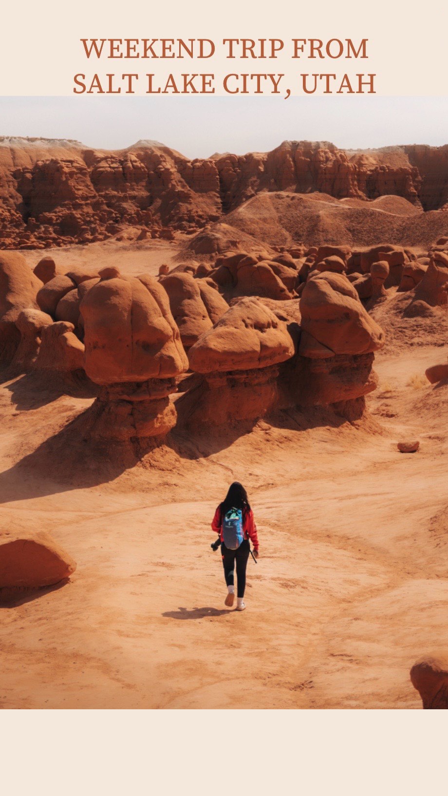 Instagram post by @travel.with.neeks for Visit Utah. Caption reads: Send this to someone you wanna go here with!....