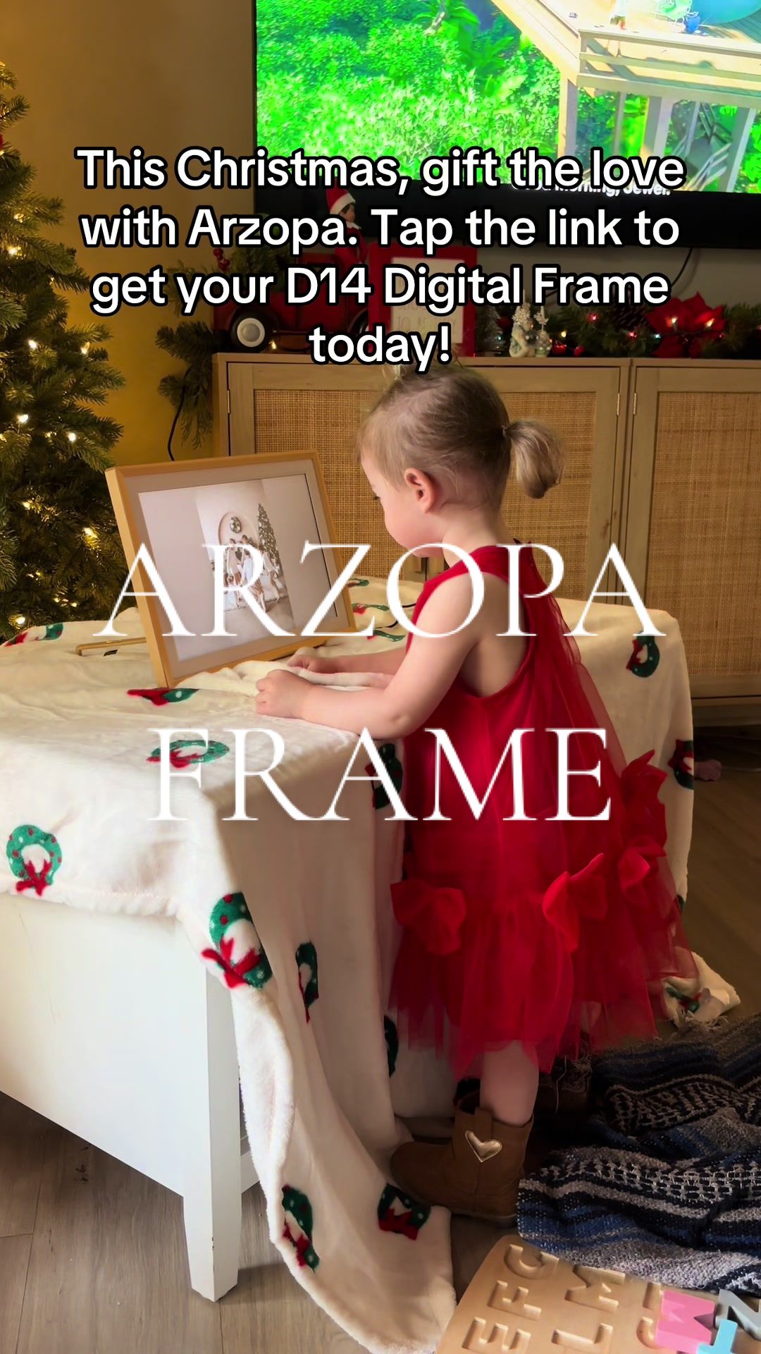 TikTok post by @ericagbabyxo for ARZOPA. Caption reads: [...] sweetest surprise today. We preset the....