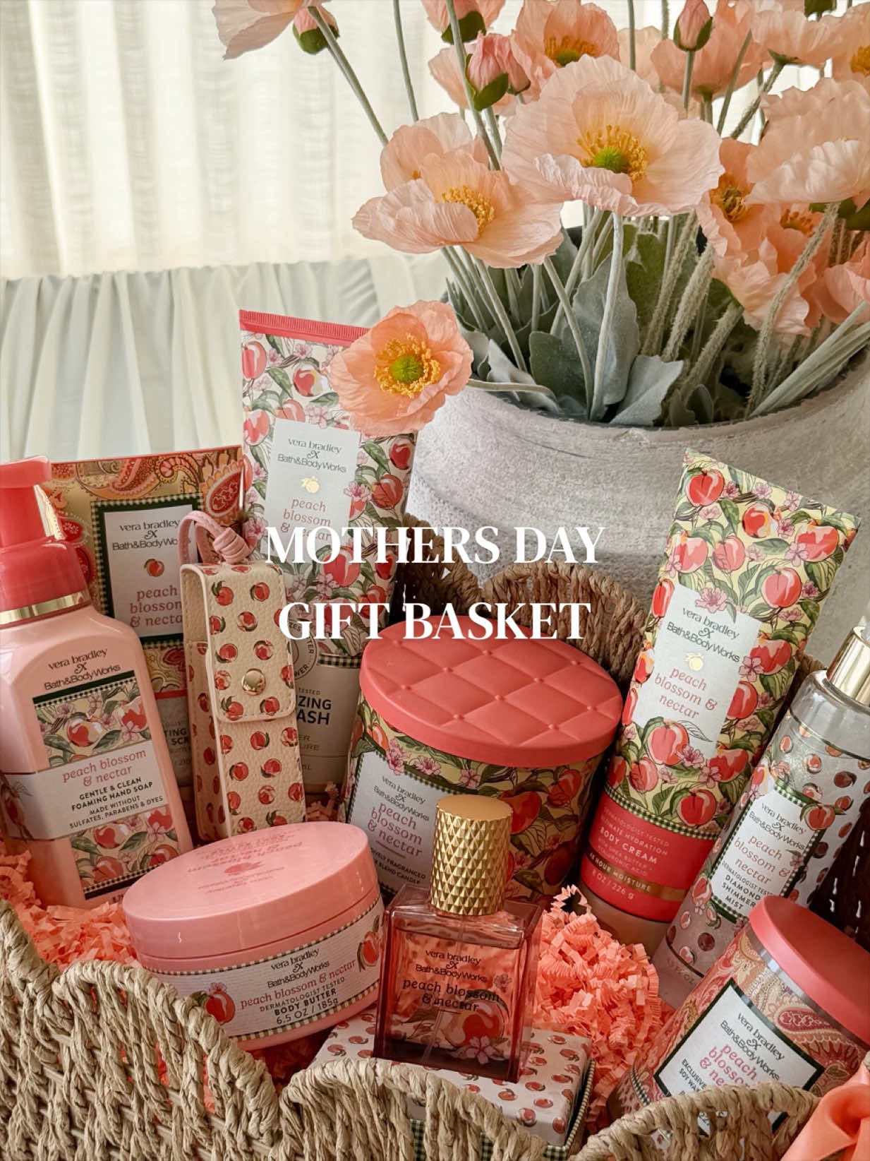 TikTok post by @sagenferns for Bath & Body Works. Caption reads: [...] Day Gift Idea: new @Vera Bradley x @Bath &....
