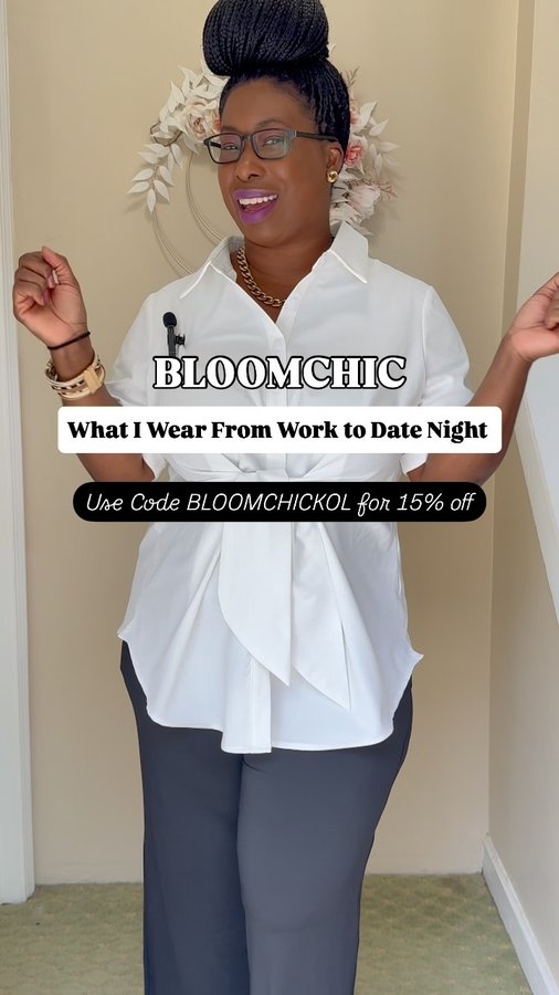 Instagram post by @laycelately for BloomChic. Caption reads: These classic and stylish @bloomchic pieces make....