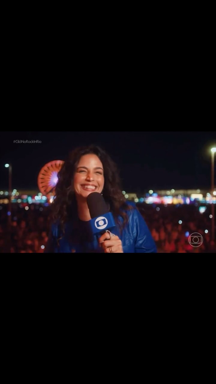 Instagram post by @emanuellearaujo for Rock in Rio. Caption reads: O @itau está comemorando o legado dos seus 100....