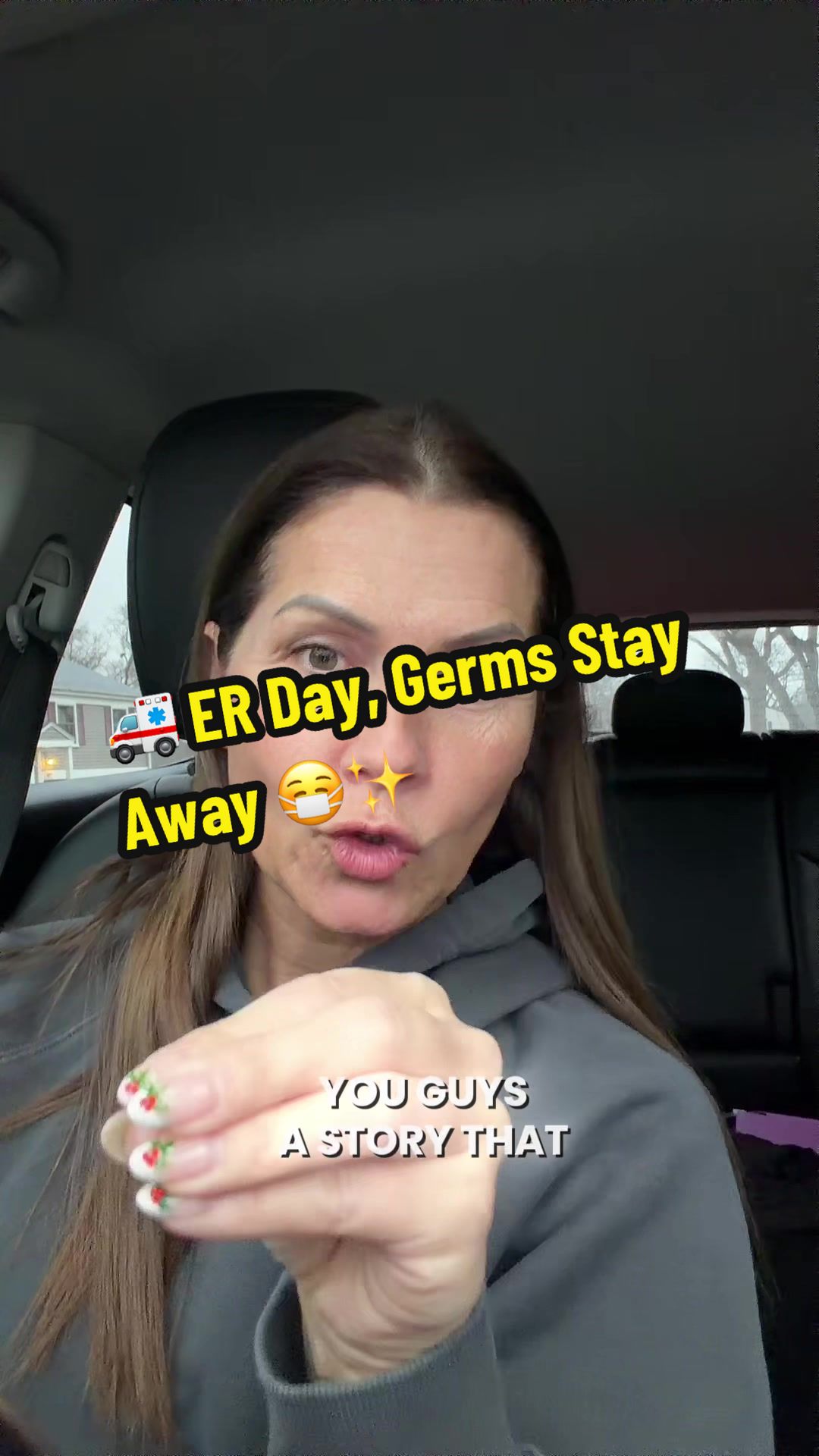 TikTok post by @michellefinancialcoach66 for Triquetra Health. Caption reads: Pulled up to the ER to be there for my daughter 💖....