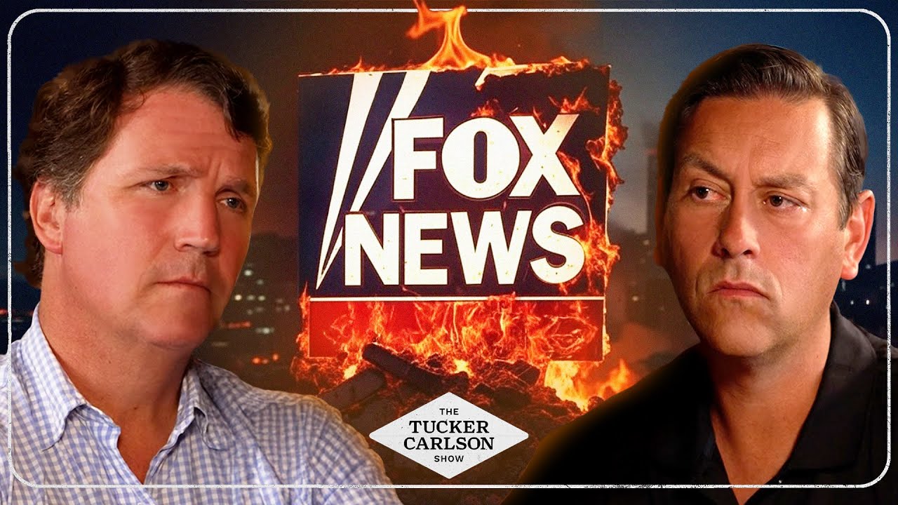 YouTube post by @TuckerCarlson for ExpressVPN. Caption reads: Tucker and Clayton Morris Break Down Trump’s....