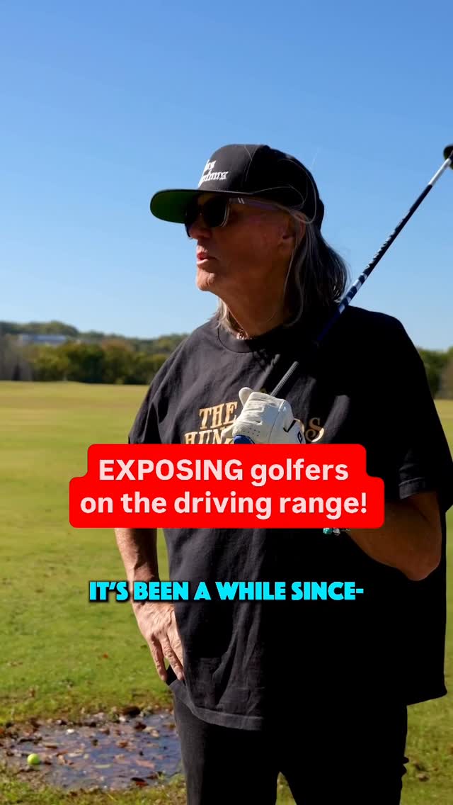 Instagram post by @divotdudes.golf for VICE GOLF. Caption reads: Michael claimed he could carry 240 yards! If he....