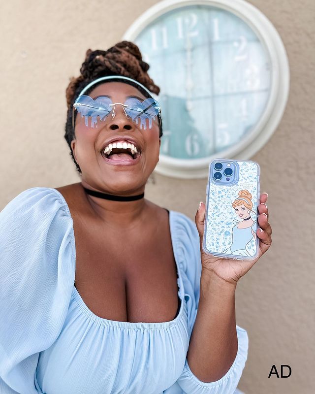 Instagram post by @rozysmagicalworld for Otterbox. Caption reads: Embrace your inner princess and let your crown....