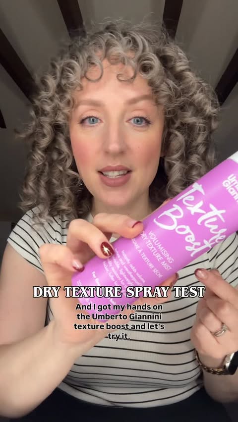 Instagram post by @marisascurls for UMBERTO GIANNINI. Caption reads: What do you think? Do you see a difference? 

I....