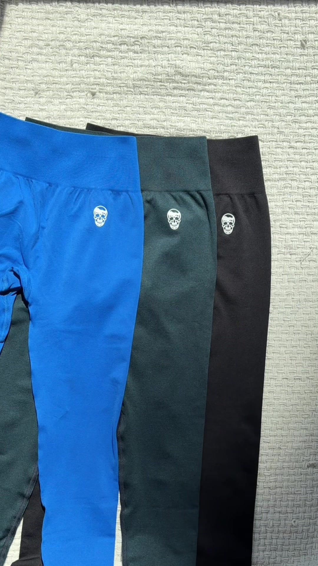 TikTok post by @tenayalynn98 for Gymreapers. Caption reads: @Gymreapers Electric blue, Atlantis & black marl....