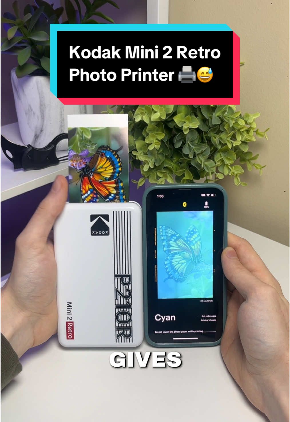 TikTok post by @cobra.commerce for Kodak Photo Printer. Caption reads: I’m going to be using this for my junk journal ALL....