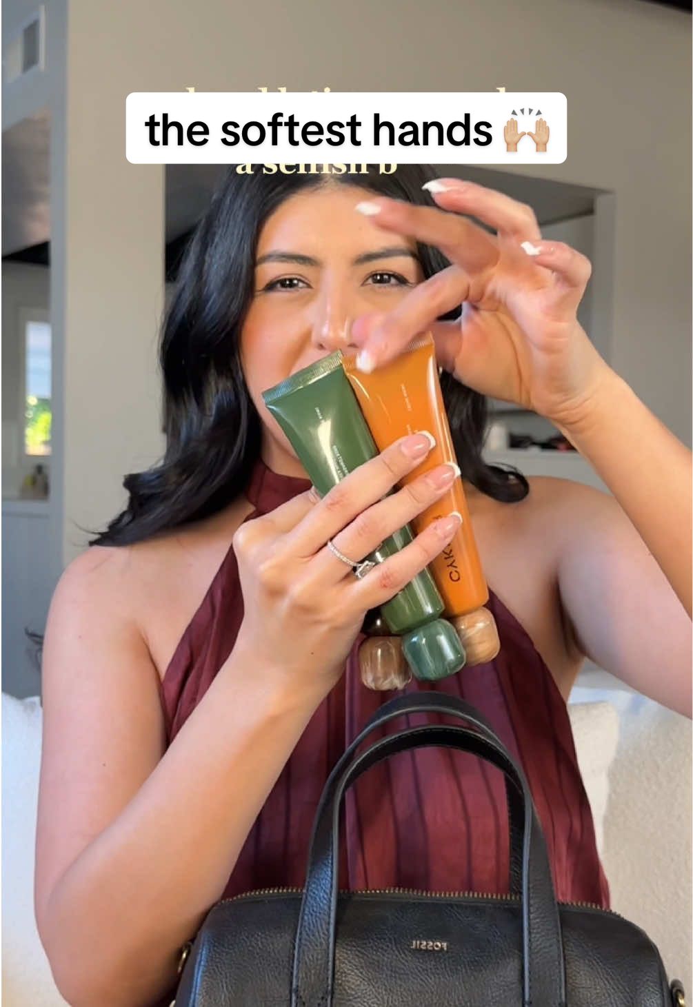 TikTok post by @bymelissxo for CYKLAR. Caption reads: [...] in your bag. They all smell amazing too,....