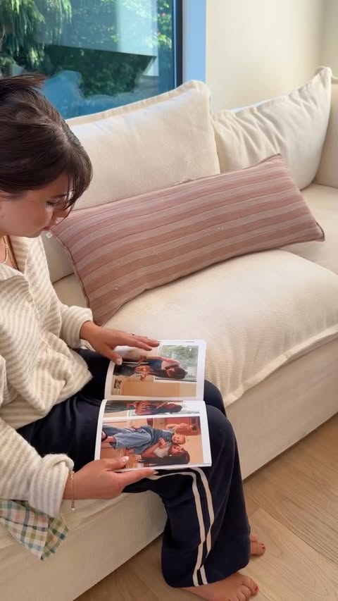 Instagram post by @maddyolson_ for Mixbook. Caption reads: #ad @mixbook has a new Story Mode feature that....