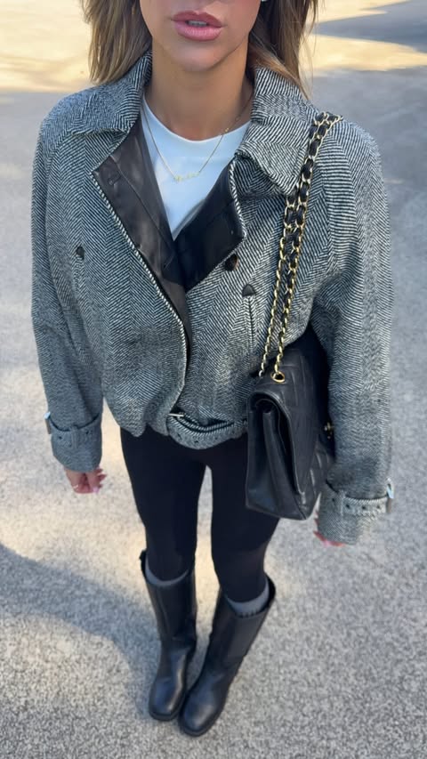 Instagram post by @emilyshak for Karen Millen. Caption reads: Autumn wardrobe additions... (everything linked in....