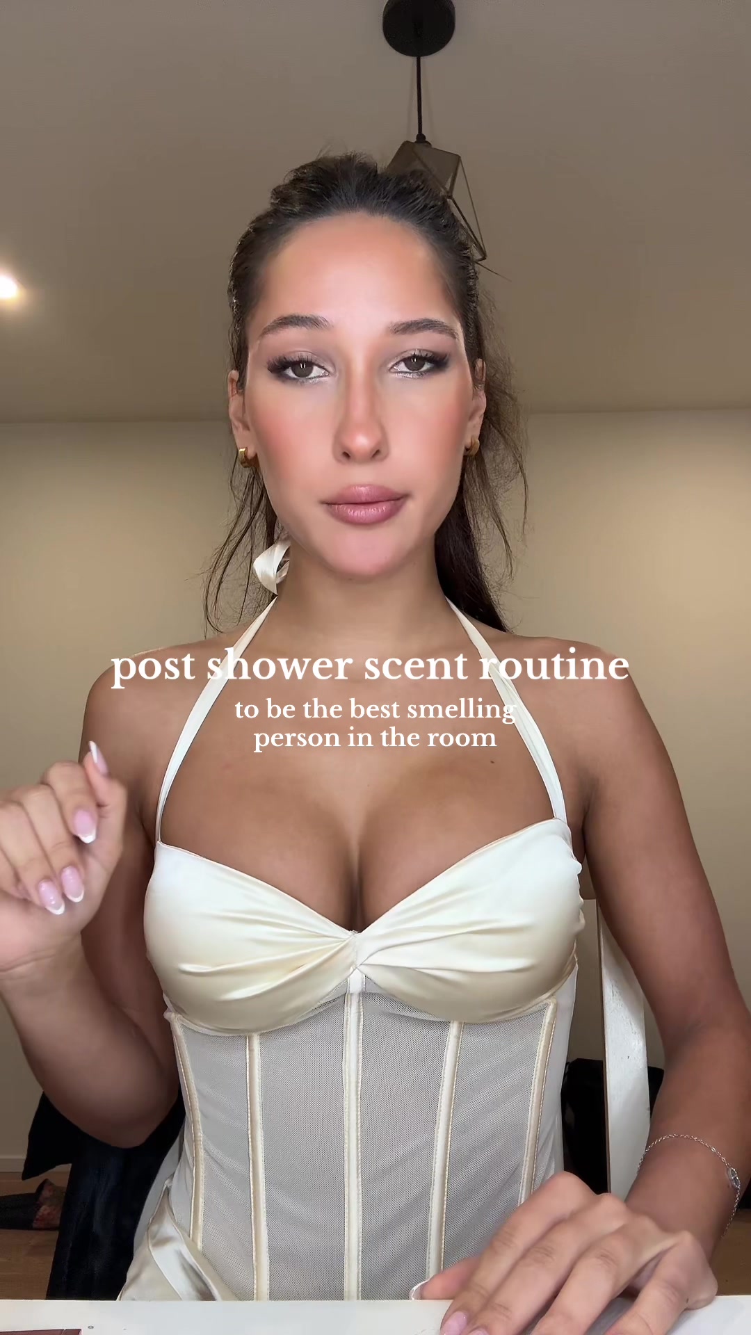 TikTok post by @giaaldisert for Josie Maran. Caption reads: [...] @Sol de Janeiro @Athena Club @Lancôme ....