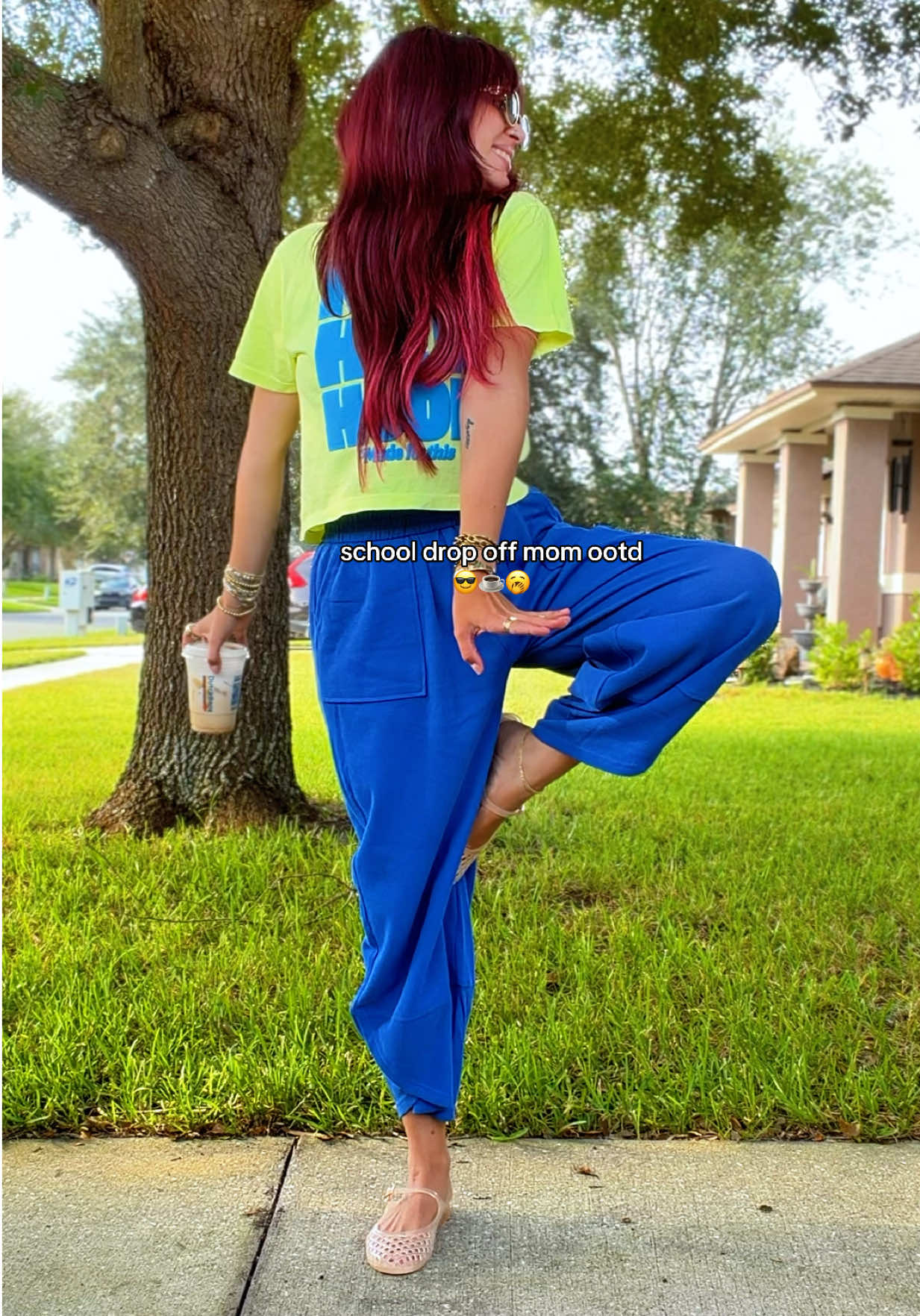 TikTok post by @mandyncarver for United Monograms. Caption reads: [...] I’m wearing an XS in everything! @United....