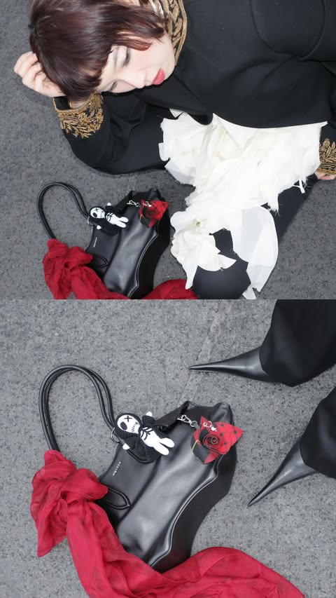 Instagram post by @valslooks for Alexander McQueen. Caption reads: Hey, your prince is arrived 👑 
@alexandermcqueen.