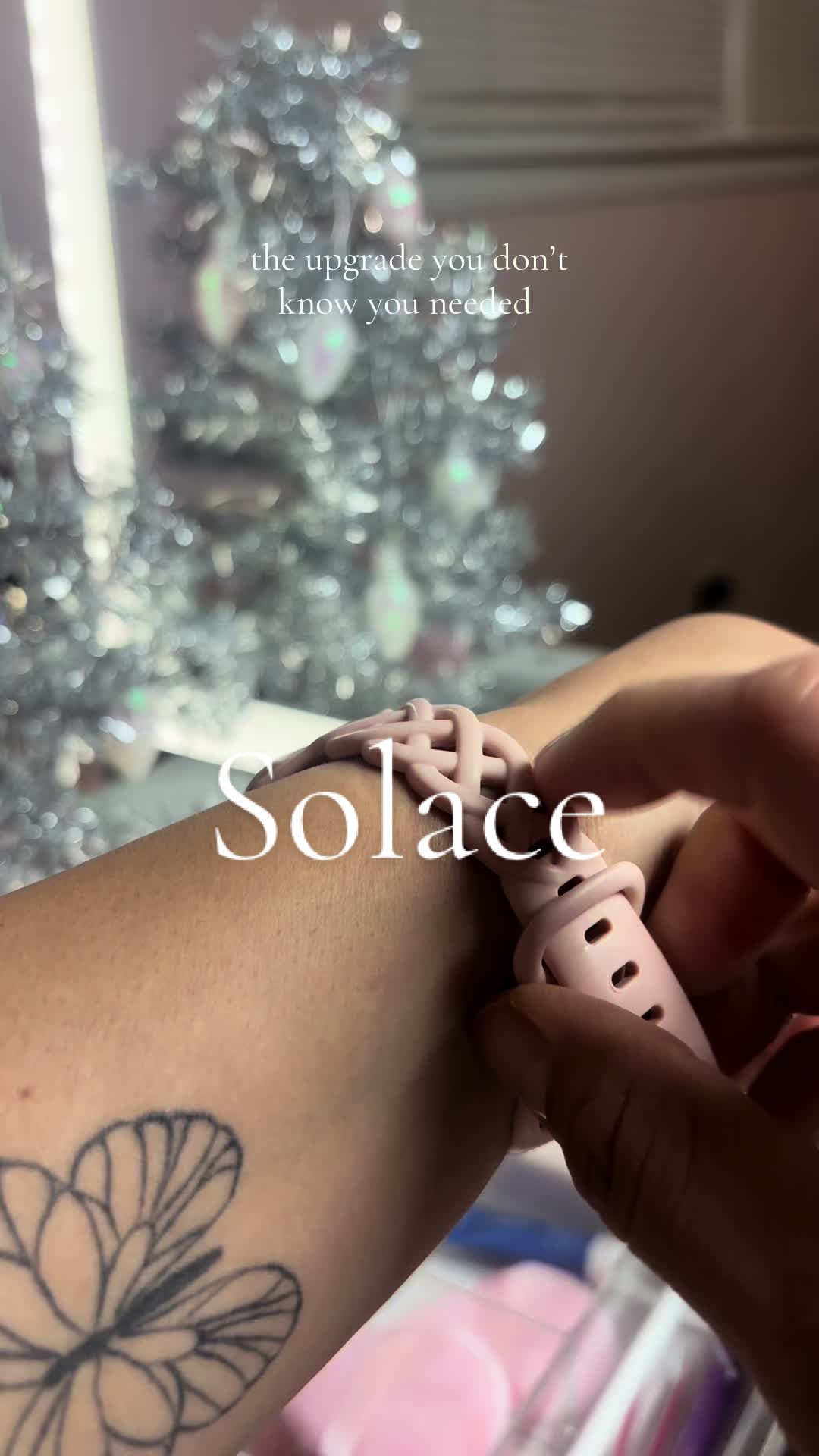 TikTok post by @dgarcia4522 for Solace Bands. Caption reads: @Solace Bands  #watchband #iwatch #solace .