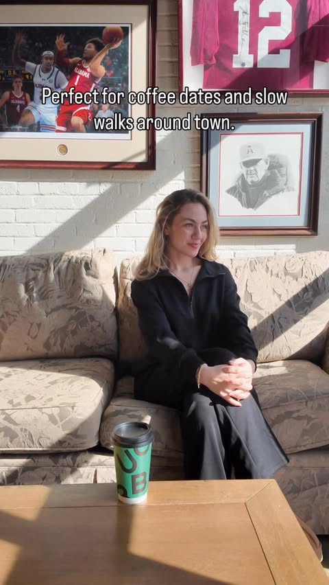 Instagram post by @busekkamci for Pinspark. Caption reads: He surprised me with this lounge set at our coffee....