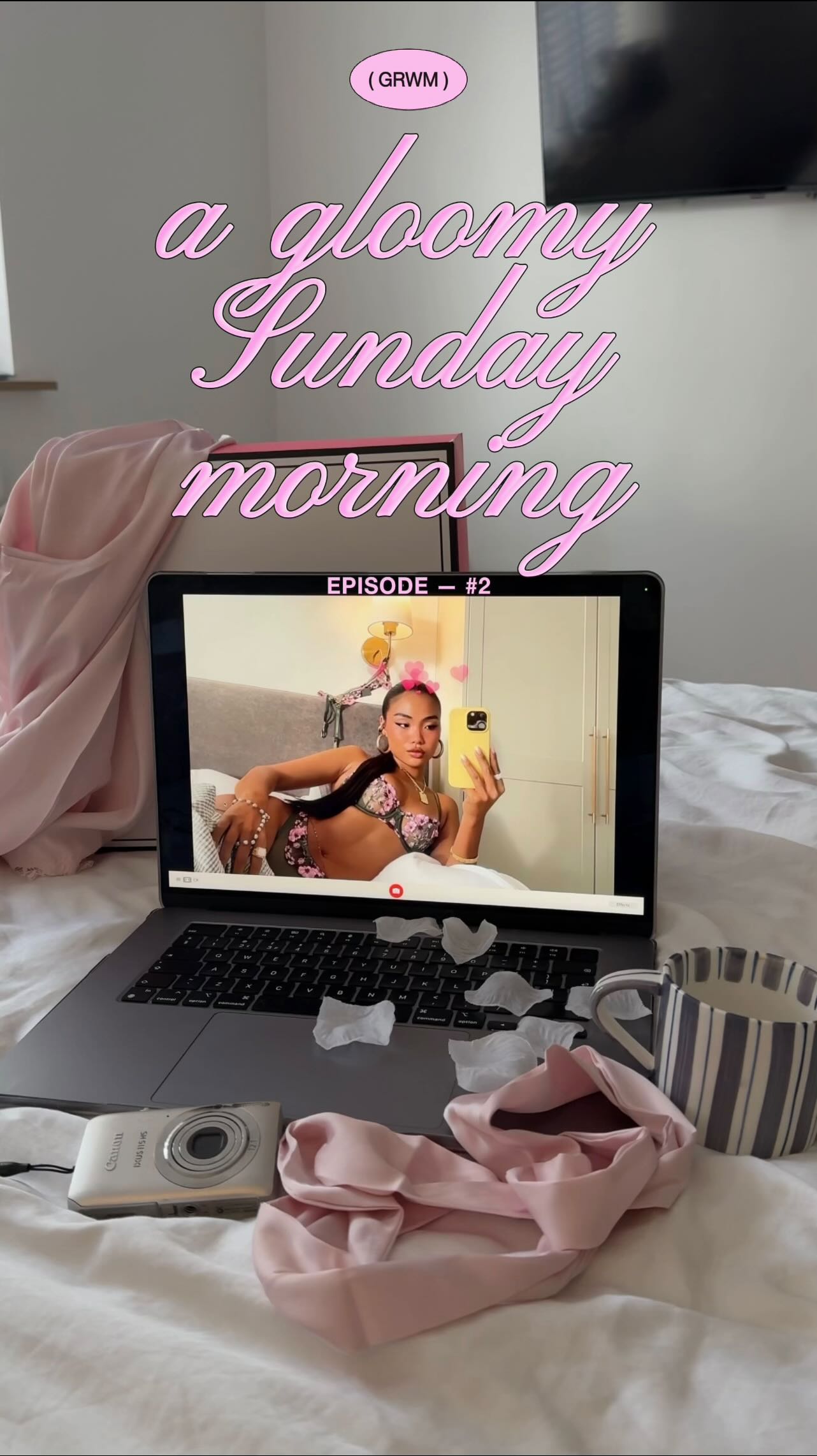 Instagram post by @carmenltran for Boux Avenue. Caption reads: gloomy sunday scaries 🧚‍♂️ @bouxavenue.