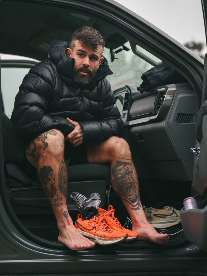 Instagram post by @scottbrits for Thrudark. Caption reads: 🏔️ I didn’t finish but maybe I did exactly what I....