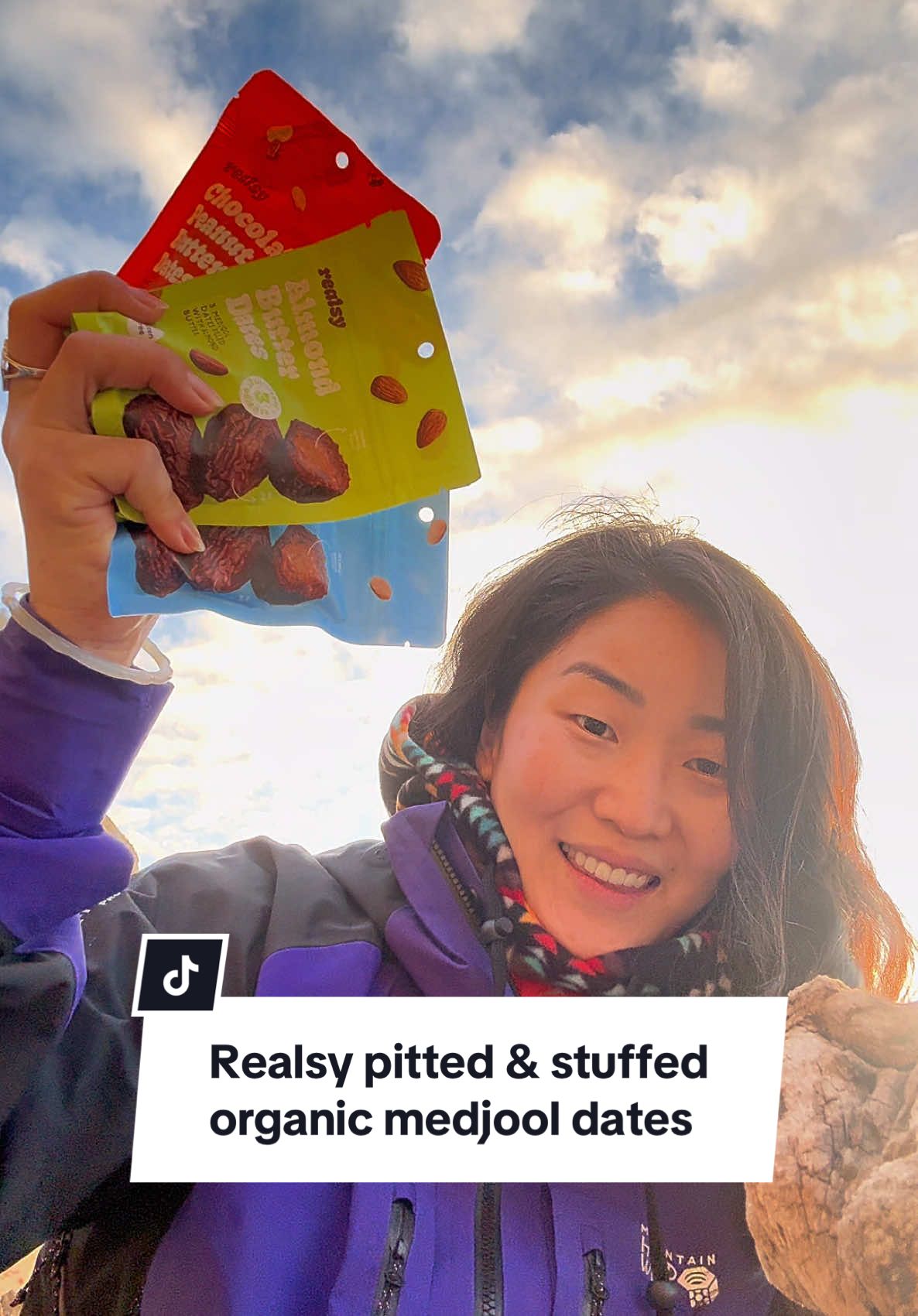 TikTok post by @michellepearlpnw for Realsy. Caption reads: @realsy foods you’ve replaced my purse and [...].