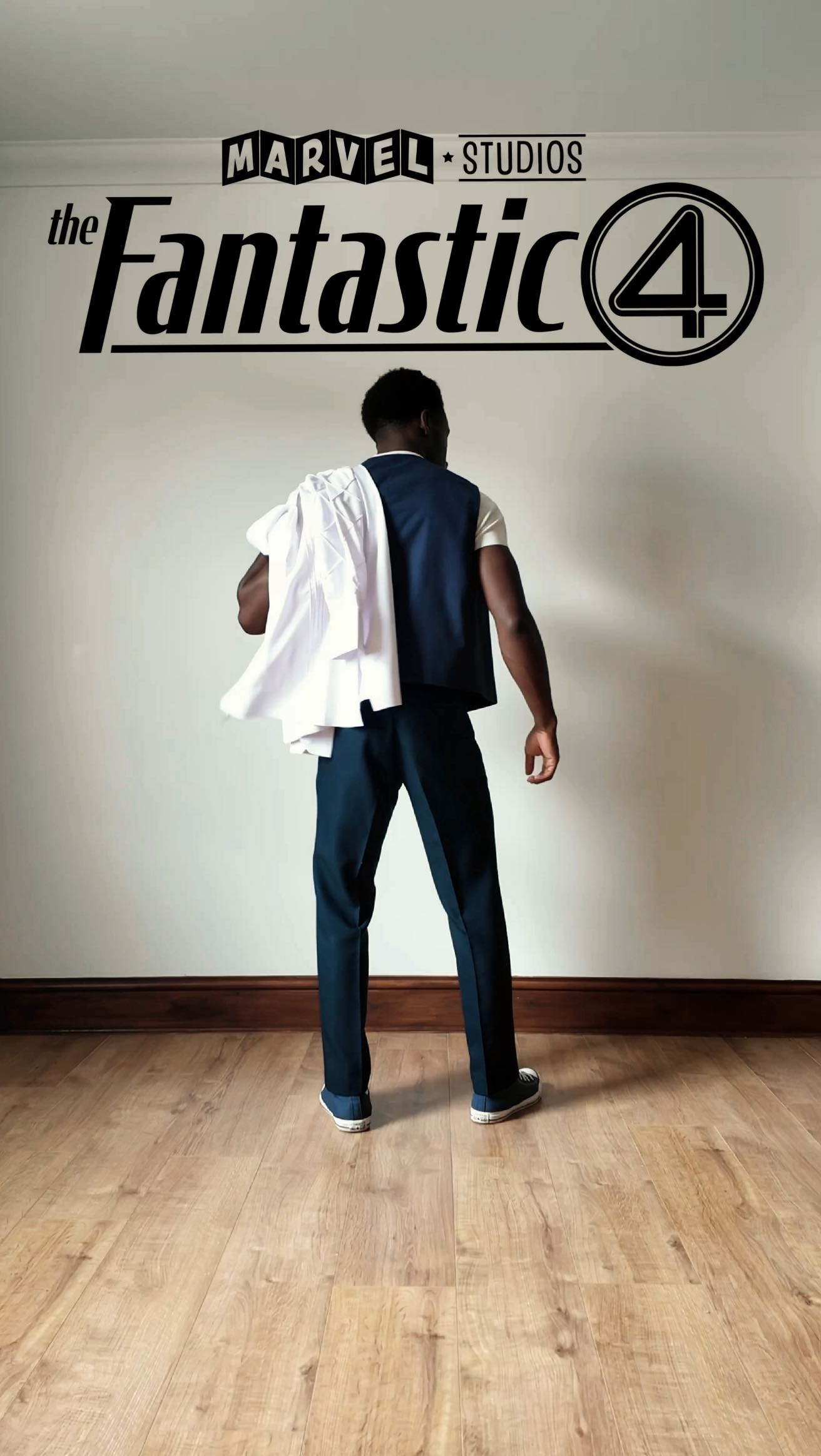 Instagram post by @somotayo10 for Marvel Studios. Caption reads: Ad Before the superpowers came the style. The....