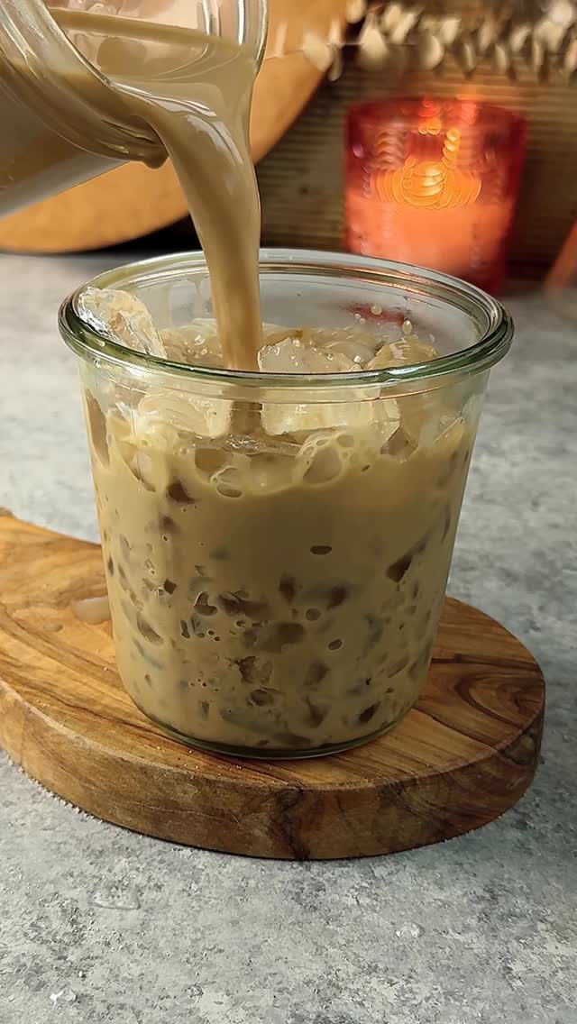 Instagram post by @starinfinitefood for Food52. Caption reads: Save your $ and make your favorite latte....