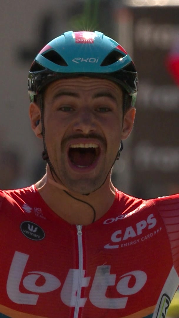 TikTok post by @letourdefrance for Continental Reifen. Caption reads: 🏅 Throwback #TourDeFrance 2024, Stage 18 Your....