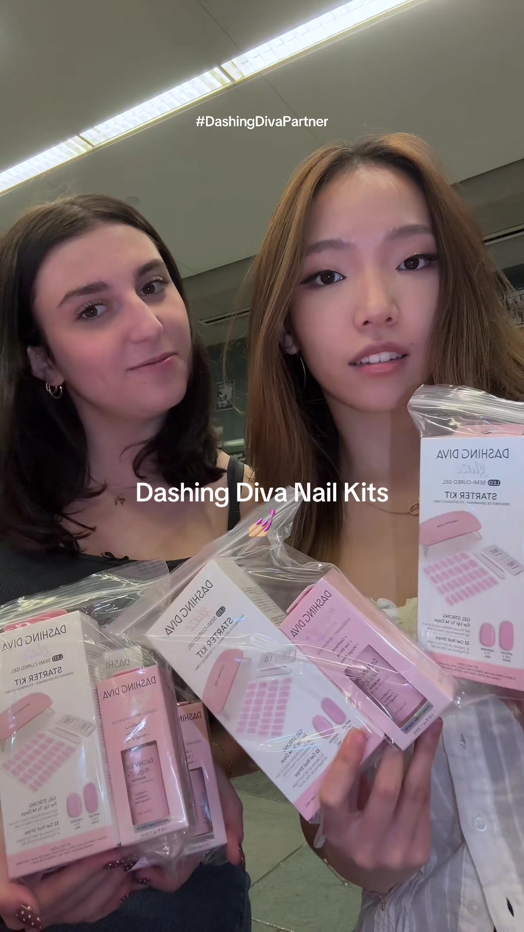 TikTok post by @rinidiaries for College Fashionista. Caption reads: [...] by!! #CFxDashingDiva #DashingDiva @College....