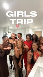 Instagram post by an influencer for Cadillac. Caption reads: GIRLSSS TRIPPP courtesy of @cadillac 🤍 y’all did....