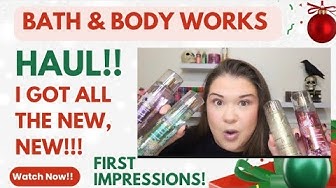 YouTube post by @marymakers for Mercari. Caption reads: 🎄 Bath & Body Works NEW Christmas 2025 Collection....
