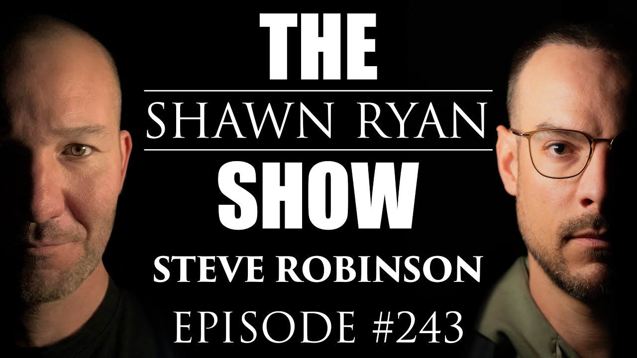 YouTube post by @ShawnRyanShow for ROKA. Caption reads: Steve Robinson - What If China’s Secret Weapon Was....