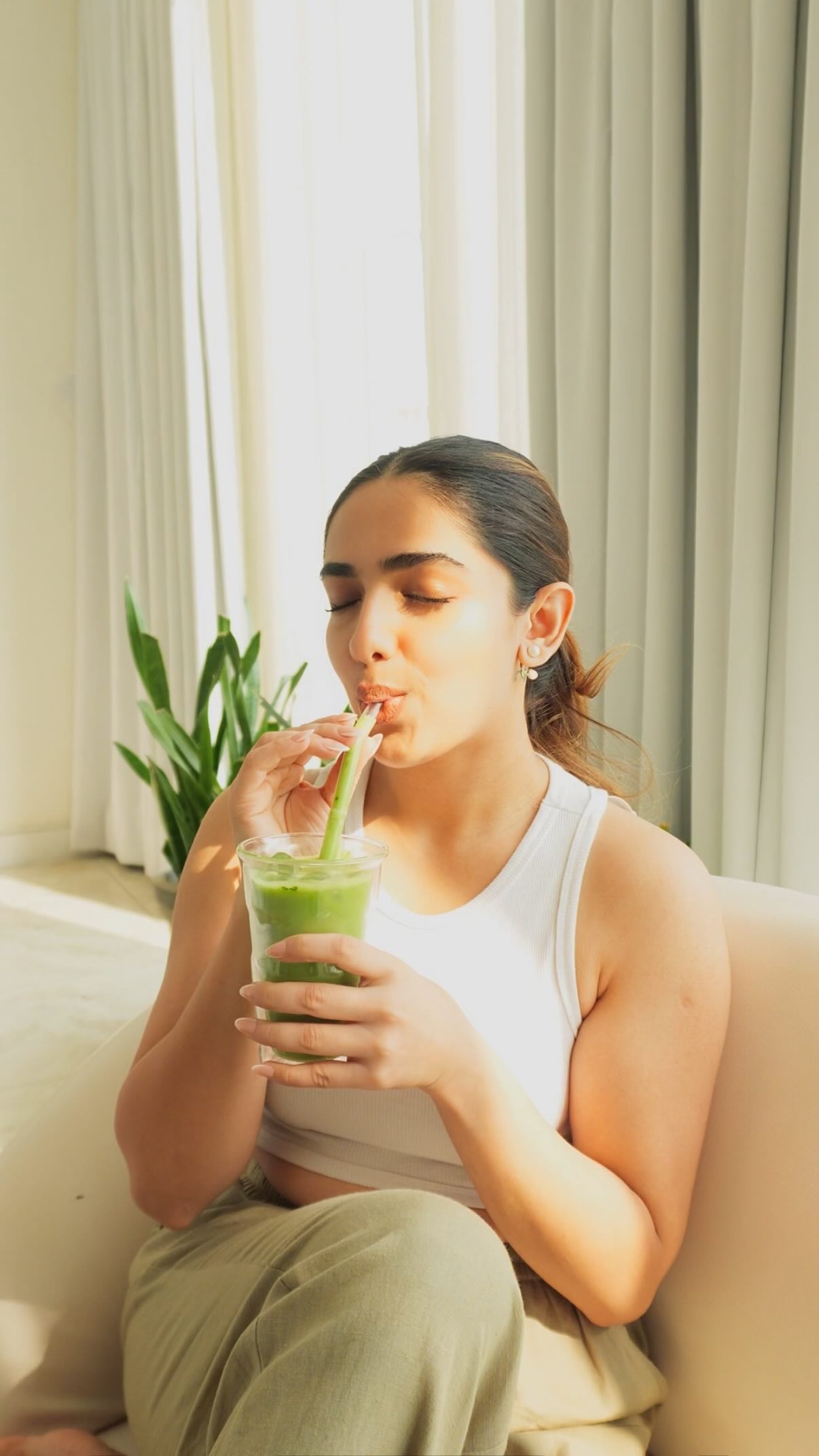 Instagram post by @uurrjjaa for Wellbeing Nutrition. Caption reads: Sharing my Matcha Collagen recipe 🍵🌾

I’ve....