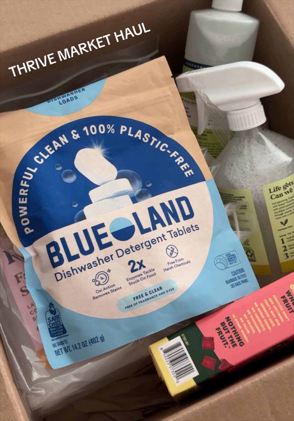 TikTok post by @deannagrono for Blueland. Caption reads: [...] @Thrive Market @Mrs. Meyer’s Clean Day....