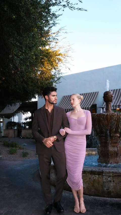 Instagram post by @juanmarcelandrhylan for Express. Caption reads: [...] each other when you both shop @express....