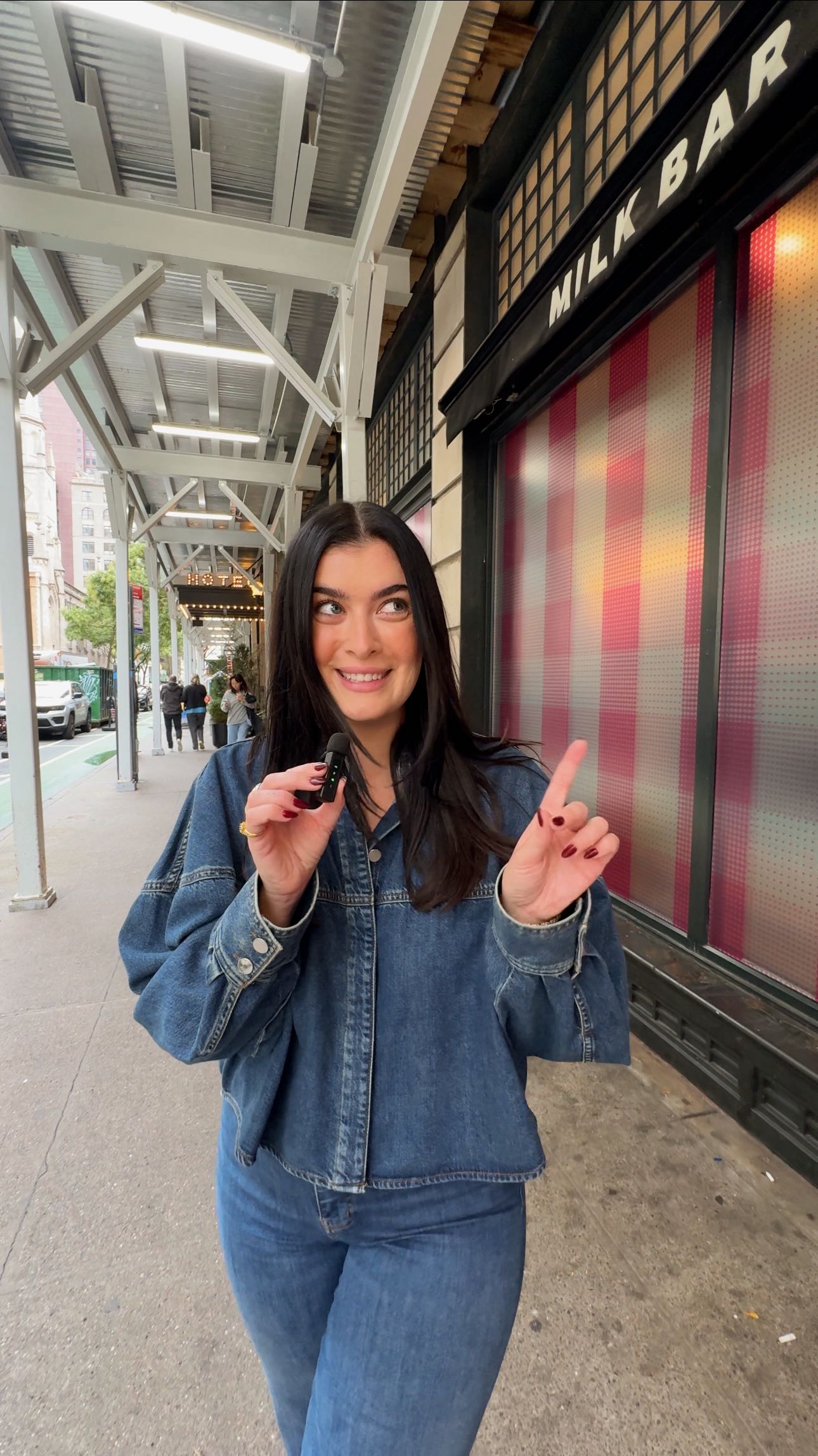 Instagram post by @katybellotte for Milk Bar. Caption reads: #ad Sweet treat, anyone? Introducing the NEW....