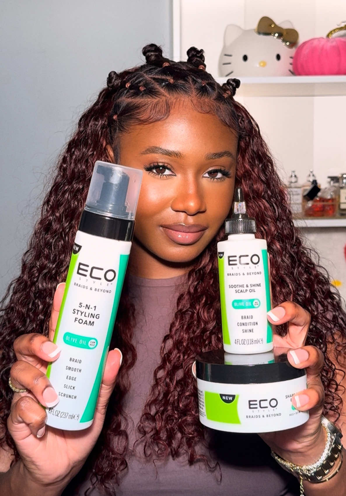 TikTok post by @niyelle.j for ECO Style. Caption reads: [...] just three must have products from....