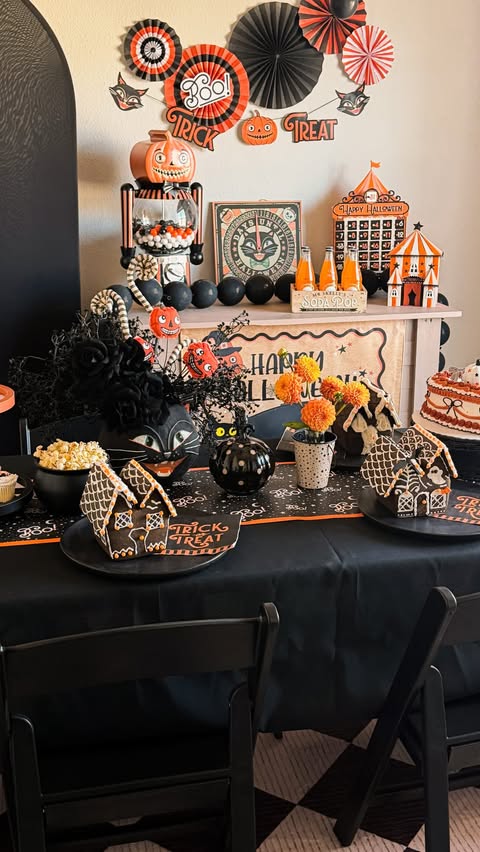 Instagram post by @thedecor411 for Michaels Stores. Caption reads: [...] possible! 🧡🖤 I am OBSESSED with....