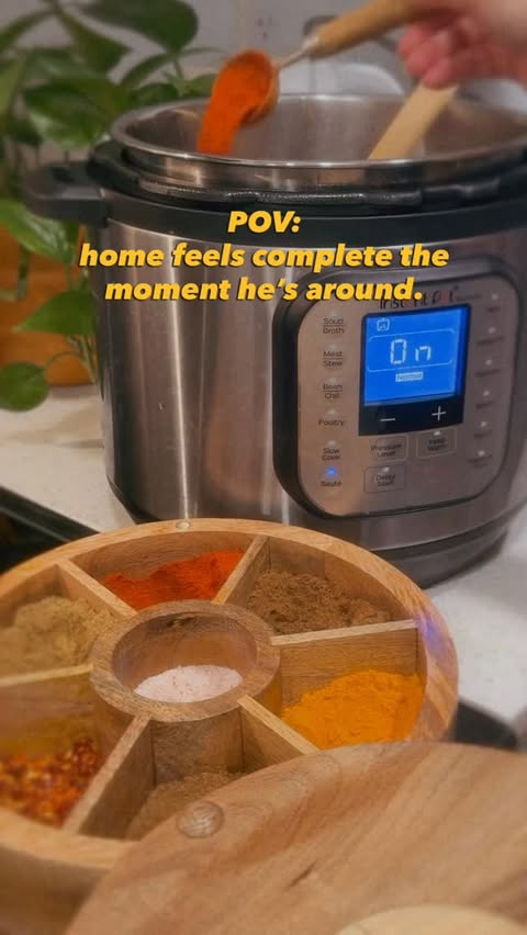 Instagram post by @itsmehira26 for Instant Pot. Caption reads: Wives will understand. 🤍

.

.

#marriedlife....